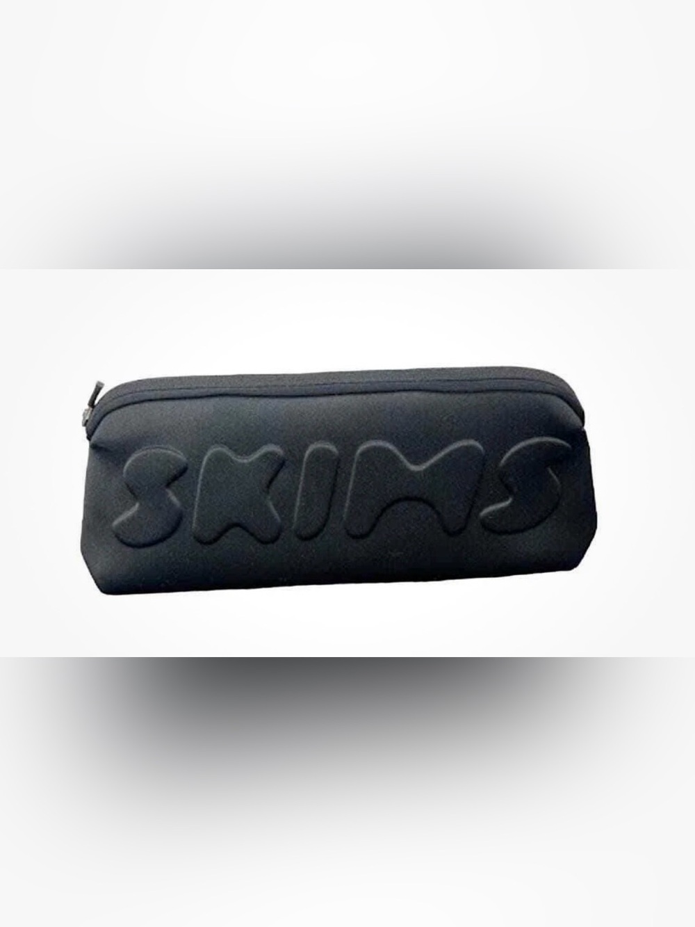 SKIMS Neoprene Long Pouch Clutch Black Makeup Travel Organizer new